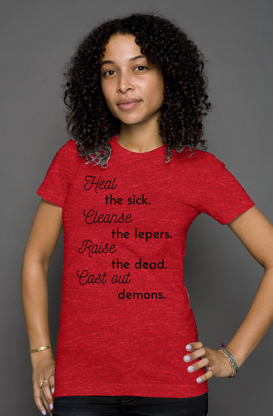 womens heather t shirt