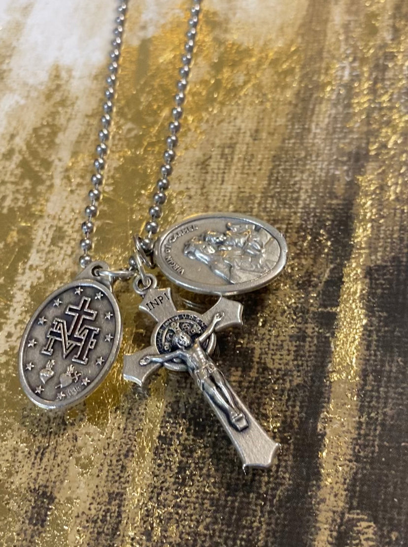 St Benedict | Miraculous Medal | Scapular Medal