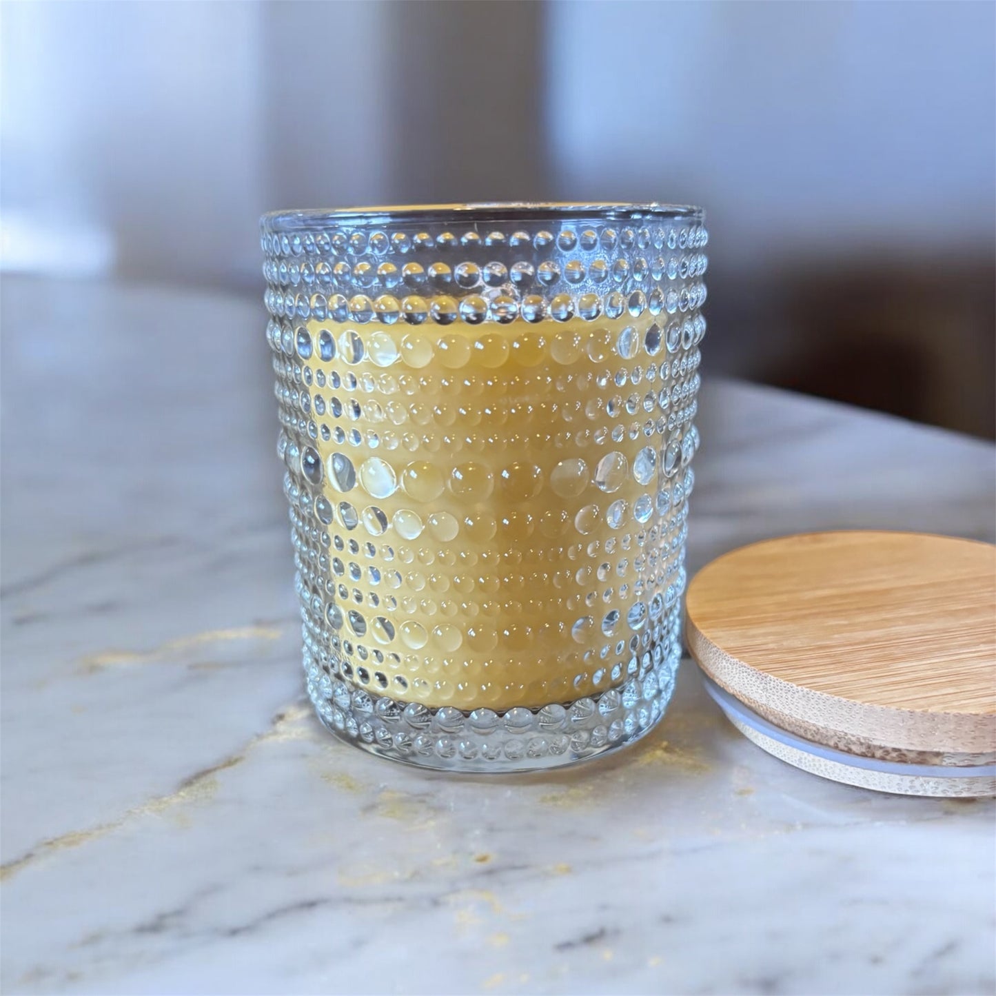 Beeswax Candle - Glass