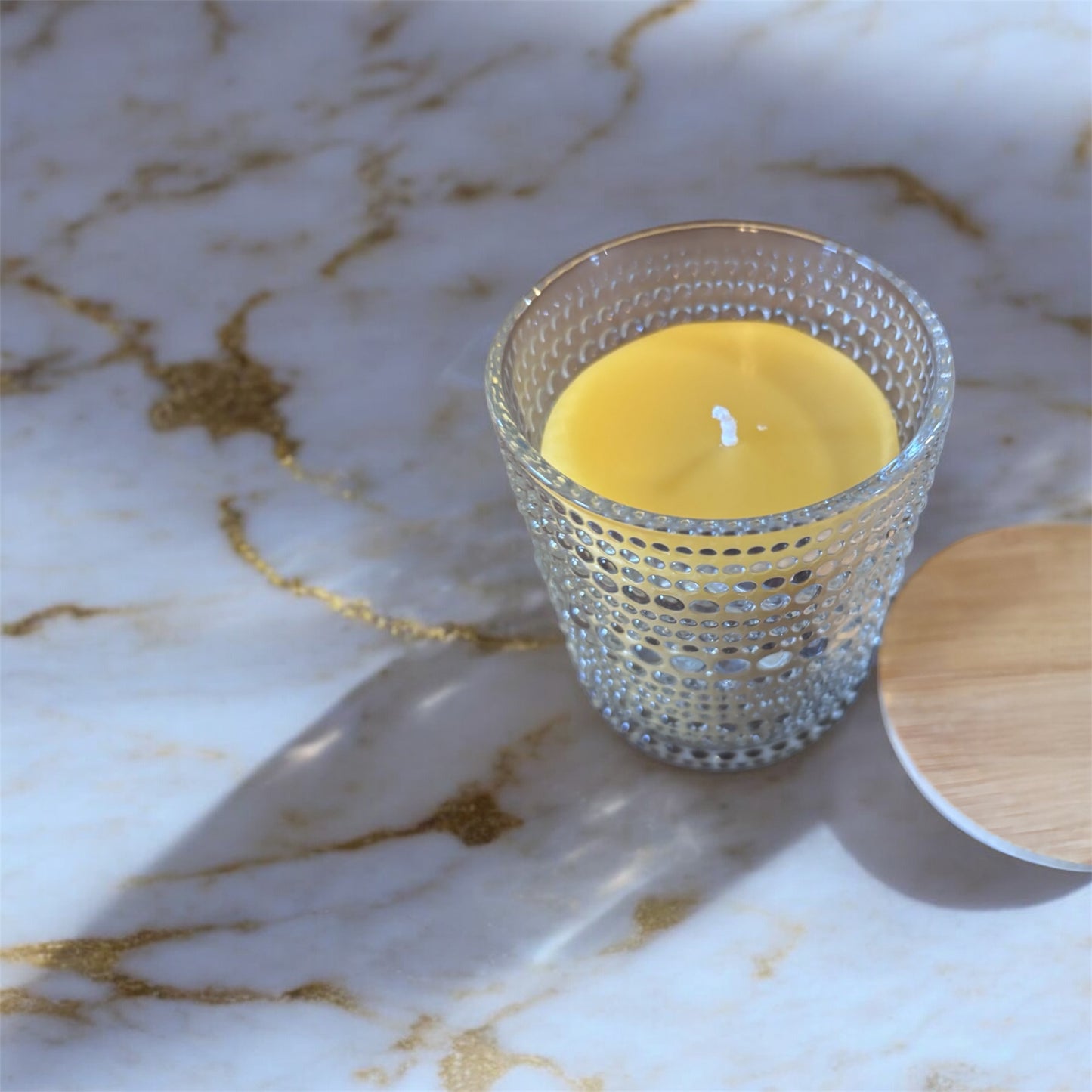 Beeswax Candle - Glass